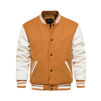Fabricant OEM, veste universitaire d'hiver pour homme de haute qualité, col montant, logo frontal, vente en gros, best-seller