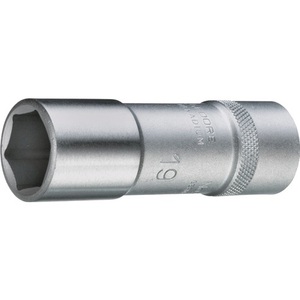 Clé à douille GEDORE 19L 1/2'' à 6 pans, insert blanc 10 mm, longueur 77 mm - pour outils d'atelier - Product Image 1