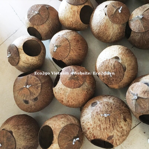Eco2go Diseño especial de Vietnam 100% Casa de pájaros de coco natural Jaulas para mascotas personalizadas Portadores y casas Patrón de animales para pájaros - Product Image 4