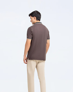 เสื้อโปโลกอล์ฟผู้ชายผ้าฝ้ายระบายอากาศ พิมพ์ลายปักตามสั่ง โลโก้ตามสั่ง เสื้อผ้ากอล์ฟคุณภาพสูง - Product Image 5