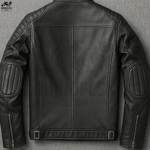Chaqueta de Lona y Cuero para Hombre, Estilo Invernal, con Logotipo Personalizado en la Parte Delantera, Color y Talla Personalizables, Alta Calidad, Transpirable, Cuello Mao - Product Image 6