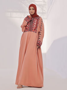 Abaya pour femmes au design tendance avec toutes les tailles disponibles Nouveauté 2025 Abaya pour femmes à prix raisonnable fabriquée en usine pour tenue décontractée - Product Image 4