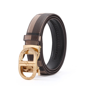 Ceinture en PU pour homme, ceinture décontractée pour homme, ceinture de marque d'affaires, première couche durable, boucle automatique carrée en alliage, respirante - Product Image 6