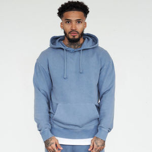 Sudadera con capucha Lisa para hombre y mujer, de algodón, con Logo personalizado, Unisex, venta al por mayor - Product Image 2