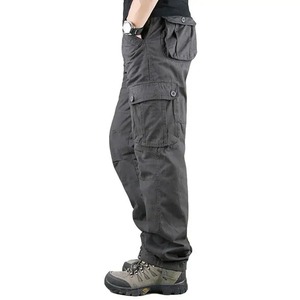 Pantalon cargo tactique décontracté pour homme, salopette en polyester, pantalon de travail d'extérieur, grande taille, imperméable, respirant, camouflage de randonnée - Product Image 5