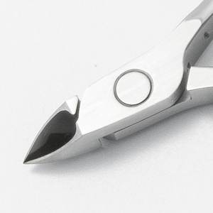 Instruments de beauté couleur grise passivation plaqué acier inoxydable Nghia pinces à cuticules professionnelles OEM disponible CL.205 - Product Image 4