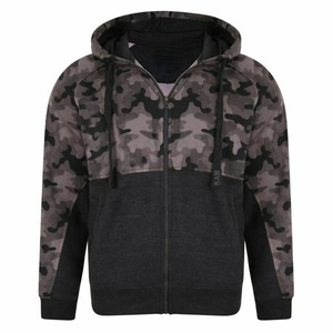 เสื้อฮู้ดผ้าฝ้ายขนแกะหนาแบบมีซิปรูดออกแบบโลโก้ได้ตามต้องการ - Product Image 1