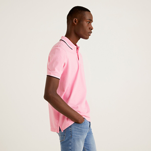 Camisa Casual de Manga Corta para Hombre de Alta Calidad, con Tela de Jersey Transpirable de Algodón/Poliéster, Diseño Sólido Personalizado al por Mayor - Product Image 3
