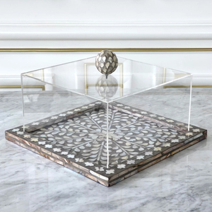 Plateau à Chocolat Couleur Or Look Fantaisie Ensemble de 2 Forme Rectangulaire Brillant Poli À La Main Dessert & Dates Plateau de Service - Product Image 2