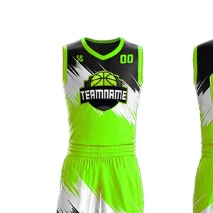 Conjunto de Pantalones y Camiseta de Baloncesto Transpirable Personalizado de Alta Calidad, Cuello en V, Impresión por Sublimación Premium, Uniforme de Equipo 100% Poliéster - Product Image 2