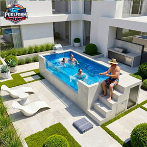 Durable Above Ground Swimming Pool for Family Outdoor Use Easy Install Large Container Pool - Product Image 6