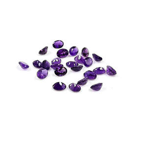 AAA Grade Natural Amethyst Calibrated Ovals Loose 7x5mm 6x8mm Sizes Certified IGI Variety Marquise Square <b>Triangle</b> <b>Cushion</b> Heart - Product Image 5