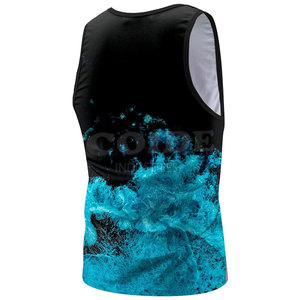 Débardeur Homme Tendance 2025 100% Polyester Séchage Rapide Conception Personnalisée OEM ODM Vêtements de Fitness Fournisseur d'Usine - Product Image 3