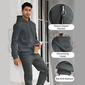Ensemble de survêtement pour homme de haute qualité, confortable, fin, respirant, léger, avec logo personnalisé, design tendance, du meilleur fournisseur - Product Image 6