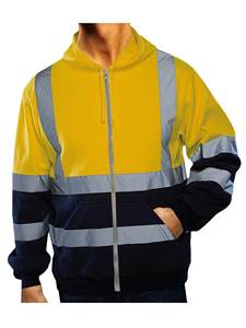 Chaleco de Seguridad de Alta Visibilidad para Hombre, Reflectante, con Capucha Desmontable y Diseño para Ciclismo - Product Image 6