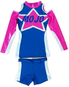 Uniformes de Animadoras para Niñas 2022, Trajes de Spandex de Alta Calidad para Adultos, Diseño y Servicio OEM - Product Image 5