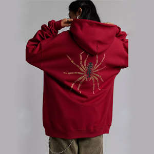 Sudadera con capucha de invierno informal para mujer, jersey de manga larga con capucha, 100% de algodón, sudaderas transpirables de Color personalizables de gran tamaño para mujer - Product Image 6