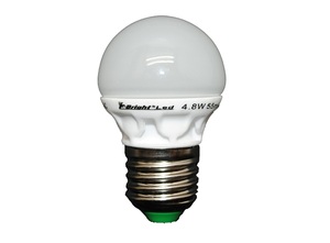 Lámpara esférica LED cerámica E27 5.5W 6000K 400Lm (F-Bright 2601242) - Product Image 1