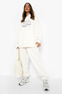 Pantalon de jogging et sweat à capuche en coton polaire surdimensionné personnalisé unisexe Survêtements imprimés écologiques de taille XL pour hommes et femmes Logo - Product Image 6