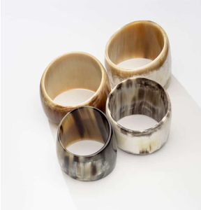 100% rond de serviette en corne de buffle différentes tailles vaisselle corne naturelle faite à la main meilleur produit de qualité - Product Image 1