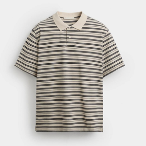 Meilleur produit - Prix abordable - Polo en tricot uni à carreaux anti-rides - Vente en gros - Design tendance - Manches courtes pour hommes - Product Image 2