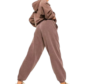 Nouveauté Ensemble 2 pièces de jogging décontracté en coton polaire à tricoter de haute qualité, avec logo personnalisé, respirant, concevez votre propre survêtement - Product Image 6