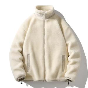 Veste en polaire brodée personnalisée, veste en polaire sherpa zippée de qualité supérieure, veste chaude et épaisse en fourrure pour homme, sweat à capuche d'hiver - Product Image 6
