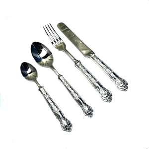 Juego de Cubiertos de Acero Inoxidable 304 de 6 Piezas, de Primera Calidad, Ecológico, Moderno y de Lujo, para Restaurantes y Cenas Ocasuales - Product Image 1