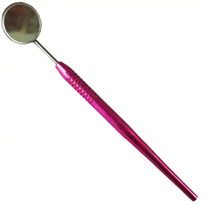 Dental Mouth <b>Mirror</b> Pink <b>Plastic</b> Reusable Manual Diagnostic Instruments CE Certified Class I A+ Grade 1 Bone Bridge - Product Image 3