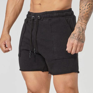 Pantalones Cortos Deportivos Profesionales de Peso Pesado de 280 g, Lavados a la Moda, Transpirables, de Secado Rápido, con Cintura Elástica Sólida, Pantalones Cortos Casuales de Gimnasio para Hombre - Product Image 5