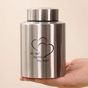 Up to 60 Cubic Inches Medium Urns <b>for</b> Human <b>Ashes</b> Small Urns <b>for</b> <b>Ashes</b> Adult Male Female Keepsake Urns <b>for</b> <b>Ashes</b> Stainless Steel - Product Image 6