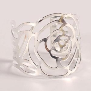 Servilleteros de Metal plateado de lujo de alta calidad, decoración de mesa perfecta, cenas impresionantes, agregan fácilmente un toque elegante - Product Image 2