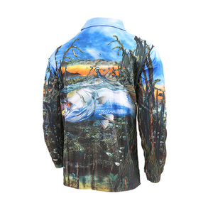 Séchage rapide à manches longues Protection solaire maillot de pêche pour jeunes hommes OEM usine sport chemises légères vêtements de pêche personnalisables - Product Image 4