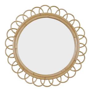 Miroir en rotin de haute qualité grand miroir décoratif mural nouveau Design décor à la maison miroir mural-disponible pour la vente en gros - Product Image 4