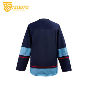 Uniforme de Hockey sobre Hielo de Alta Calidad, Ropa Deportiva 100% Poliéster Ligero, Logotipo Personalizado, Nombre del Equipo, Servicio OEM, Transpirable, Secado Rápido - Product Image 5