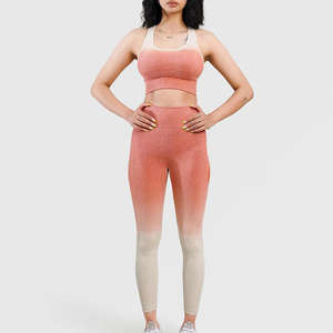 Leggings de Cintura Alta para Mujer, Conjunto de Yoga, Gimnasio y Fitness, Venta al Por Mayor de Fábrica para Otoño e Invierno, Estilo Europeo y Estadounidense - Product Image 2