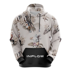 Bobeutou sweat à capuche surdimensionné hommes Vintage coton décontracté sweat à capuche à la mode Streetwear surdimensionné hommes sweats à capuche - Product Image 5