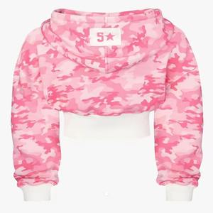 2025 Spring Autumn Breathable Waterproof Fashion Embroidered Hoodie Pink Short <b>Zipper</b> Casual Loose Sweatshirt Cool Girls - Product Image 4