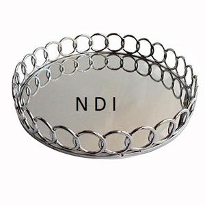 Plateau de service en métal de Style le plus récent finition en cuivre plateau de service Dessert alimentaire Restaurant fournitures d'hôtel plateau de serveur de nourriture - Product Image 3