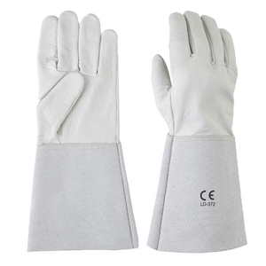 Gants de soudage TIG en cuir de chèvre de qualité supérieure robustes Gants de sécurité résistants à la chaleur en cuir de grain - Product Image 5