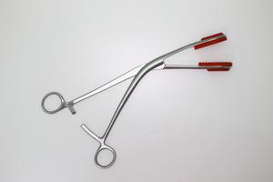 FÓRCEPS DE SUJECIÓN UTERINO Instrumento veterinario largo Acero inoxidable 28 cm Modelo estándar - Product Image 2