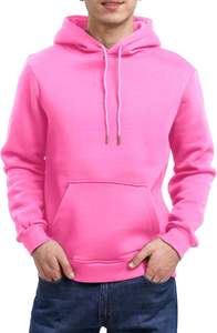 Sudadera con capucha de cuello alto para hombre urbano, sudadera de lana gruesa, ropa de calle informal, estilo de invierno, liso, teñido, moda urbana sólida - Product Image 3
