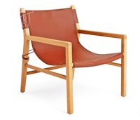Canapé-lit moderne minimaliste durable et confortable, siège en cuir, revêtement en tissu, structure en teck pour la maison, salon, meubles