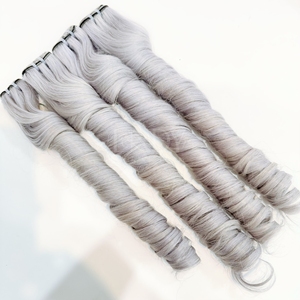 Paquets trame rebondissant couleur grise cheveux 100% extensions de cheveux humains cheveux humains vietnamiens avec prix de gros - Product Image 2