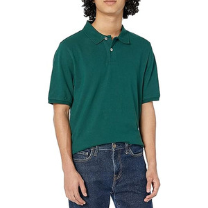 Camiseta Polo de Corte Ajustado para Hombre, Talla Grande, 100% Algodón, Manga Corta, con Bordado 3D, Informal, de Moda, al por Mayor - Product Image 6