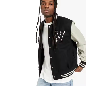 Chaqueta Universitaria con Logotipo Personalizado, Cuello Alto, Edición Deportiva de Invierno, Diseño de Logotipo Frontal - Product Image 2