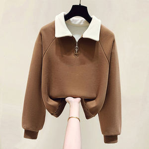 เสื้อฮู้ดผู้หญิงผ้าฝ้ายเนื้อนุ่ม ระบายอากาศได้ดี คุณภาพสูง สำหรับฤดูหนาว สวมใส่สบาย  รับสกรีนลายด้วยความร้อน  ผ้าฟลีซด้านหน้า ป้องกันการเกิดขุย - Product Image 5