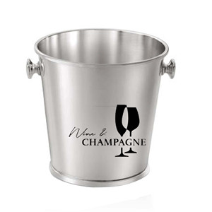 Refroidisseur de vin Logo personnalisé avec conception à double poignée Refroidisseur de glace en acier inoxydable Table Bière Boire Stockage des aliments Restaurant - Product Image 3