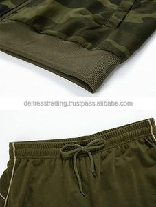 2025 deux pièces Slim Fit hommes survêtements à capuche fermeture éclair pantalon ensemble 100% coton lourd 550 GSM vente en gros pour la saison d'hiver - Product Image 3