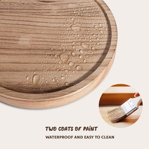 Plateau de service en bois fait main Divris avec ensemble de plantes décoratives et de parfums, sans danger pour les aliments, pour un usage domestique - Product Image 5